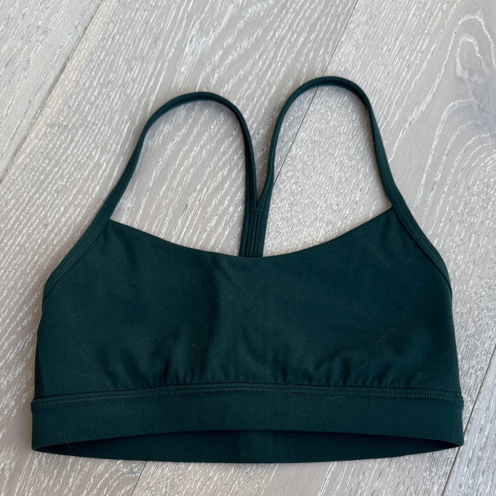 LULULEMON FLOW Y Dark Green Sports Bra